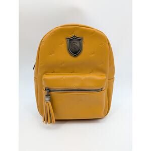 BioWorld Harry Potter Hufflepuff Crest Mini Backpack Embossed Mustard Yellow